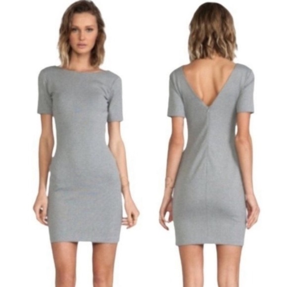 Amanda Uprichard Short Sleeve Column Mini Dress - Picture 1 of 12